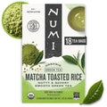 Numi Organic Matcha Toasted Rice Tea, 18 Green Tea Bags, Medium Caffeine
