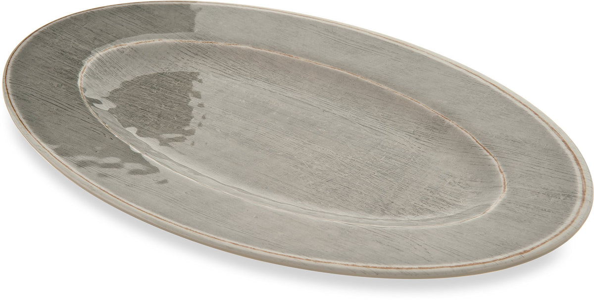 CFS 6400418 Grove Melamine Charger, 12.5", Smoke