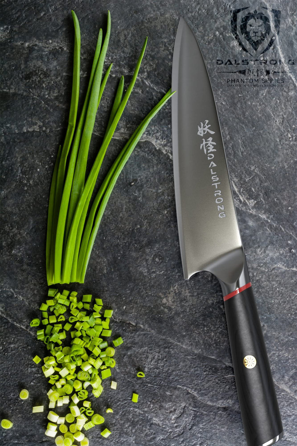 Dalstrong Chef Knife - 8 inch - Phantom Series - Japanese High-Carbon AUS8 Steel Kitchen Knife - Pakkawood Handle - Cooking Knife - Razor Sharp Chef's Knife - Sheath Included