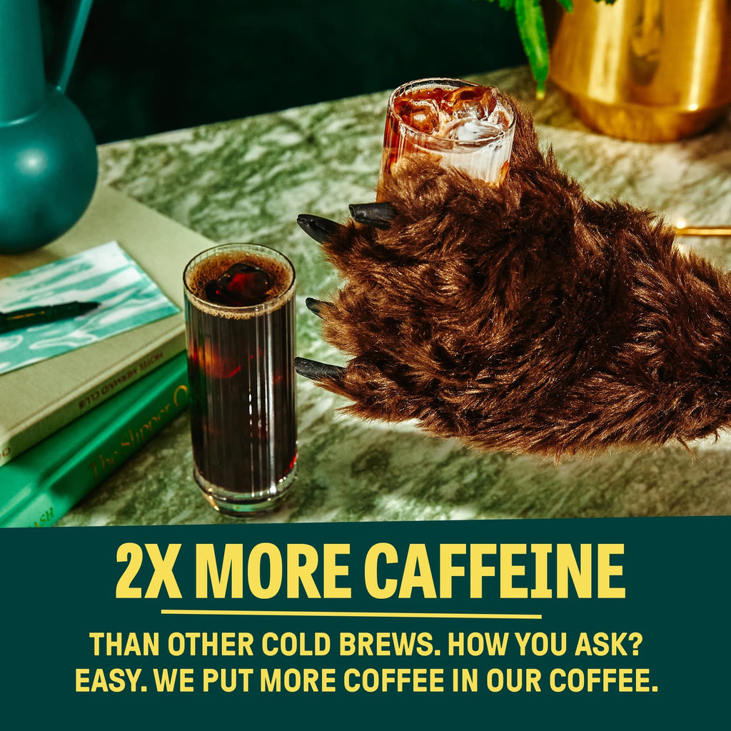 Wandering Bear Extra Strong Organic Cold Brew - Straight Black, 32 oz