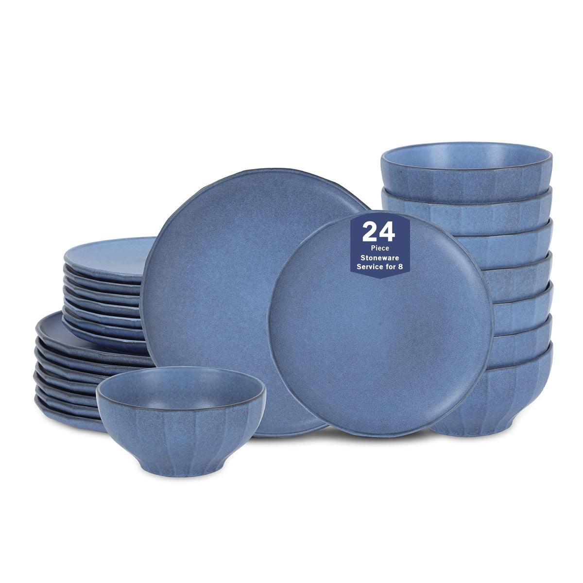 Stone Lain Rio 4-Piece Pasta Bowl Set Stoneware, Black