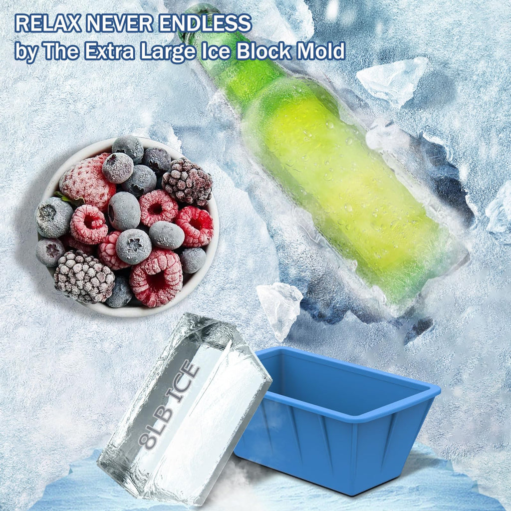 Extra Large Ice Block Molds 4 Pack 32LB
