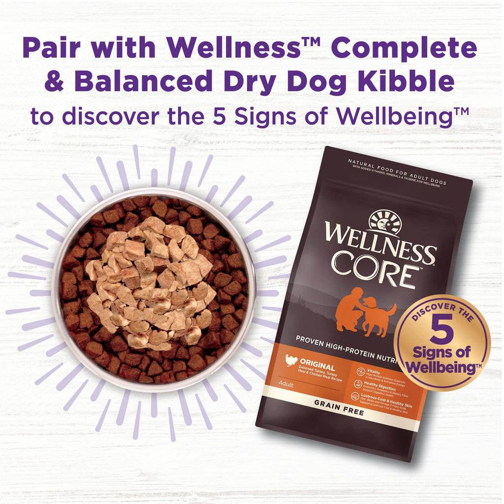 Wellness Bowl Boosters Bare Freeze Dried Dog Beef Food Topper for Small, Medium, and Large Breeds, Grain Free, Natural, 4 oz Bag