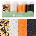 Sweets Indeed Sprinkles, 4 Pack, Edible Sprinkle Mix, Perfect for Cake Decorations, Baking, Ice Cream, Cookies, Cupcake Topper (Natural Halloween)
