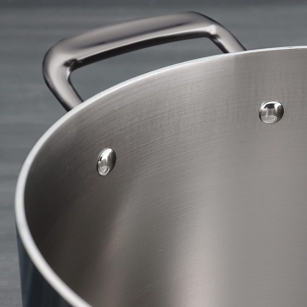 Tramontina Boston Tri-Ply Clad Stainless Steel 6-Quart Braiser Pan with Lid
