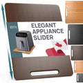 Ibyx Appliance Slider, Sliding Tray for Coffee Maker, 12 x 16 in, Brown