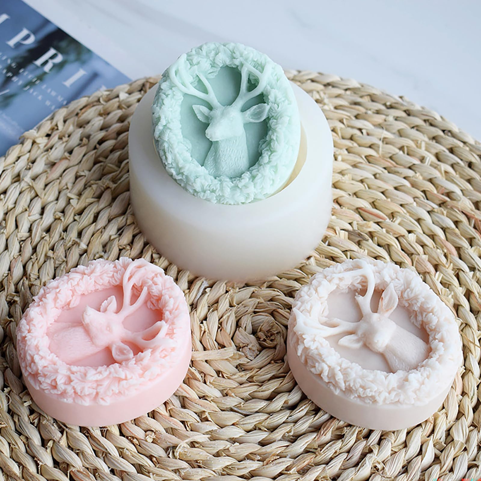Spiral Wave Silicone Molds - Set of 3 - Resin, Cake, Soap & Clay Molds - Candle Making & Craft Supplies
