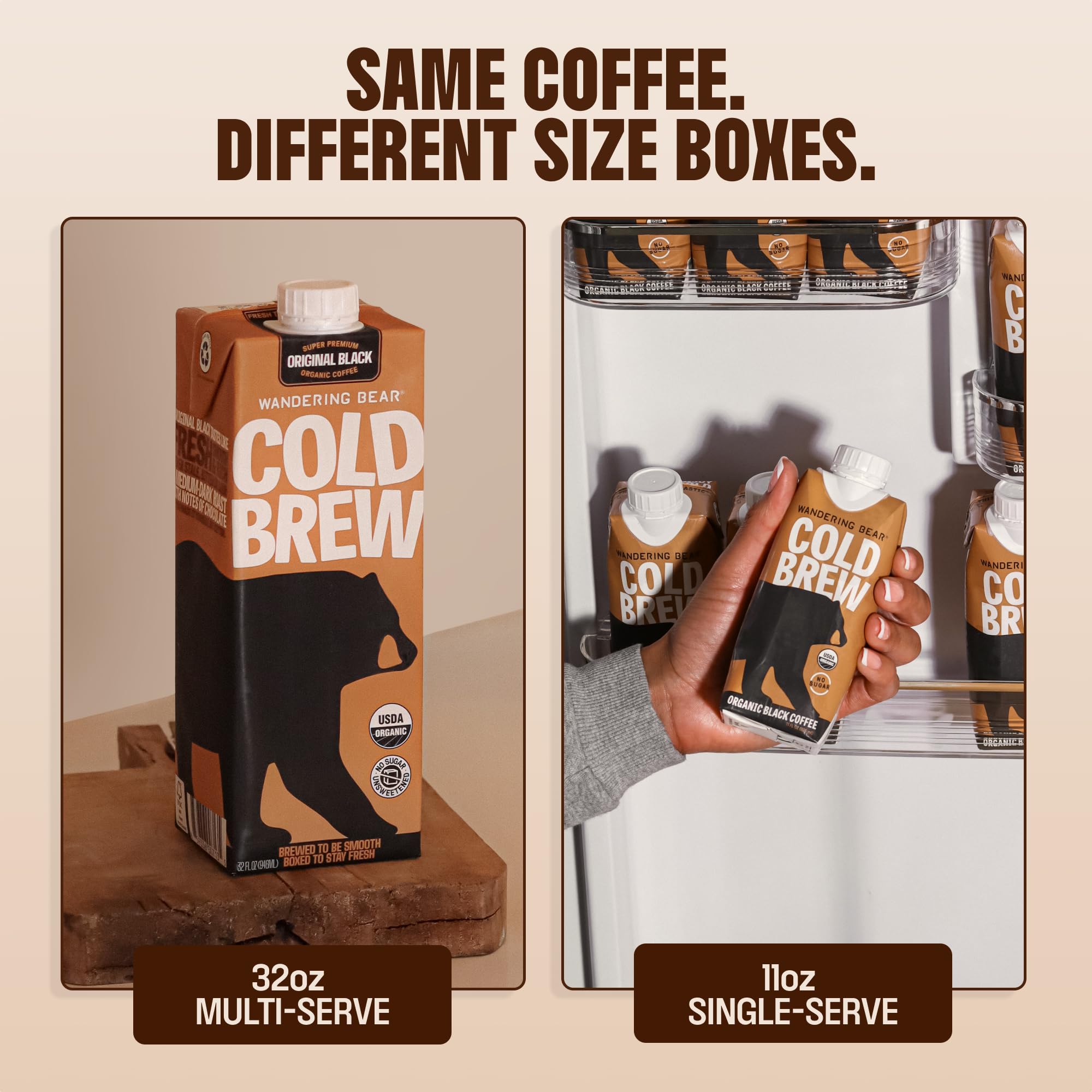 Wandering Bear Organic Caramel Cold Brew On Tap - 96 fl oz, Iced Coffee