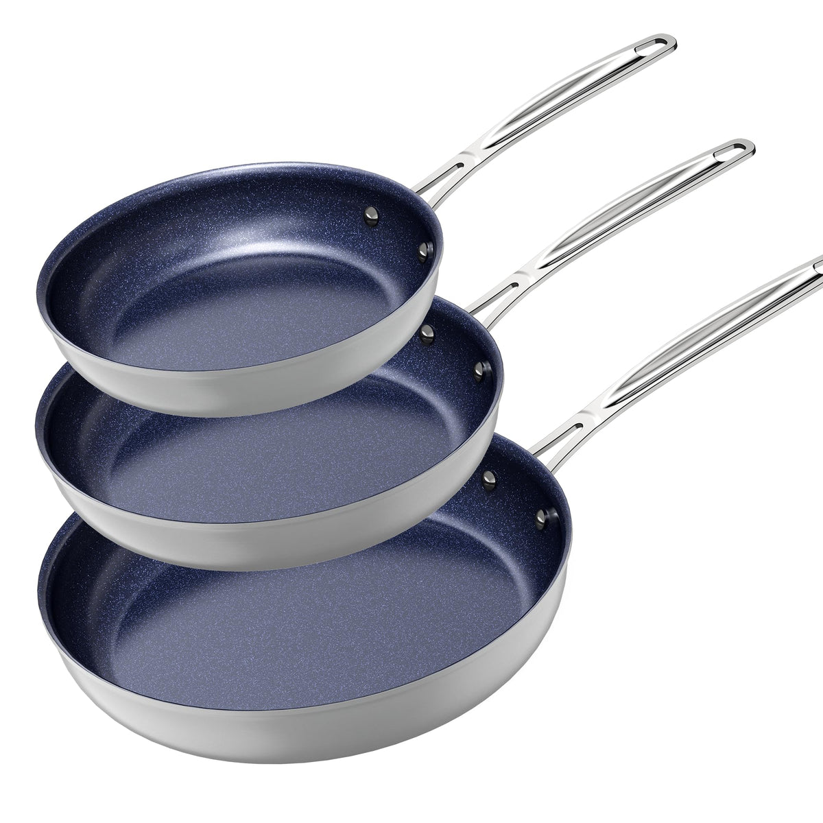 Nuwave Healthy Duralon Blue Ceramic Nonstick Coated 9pc Cookware Set