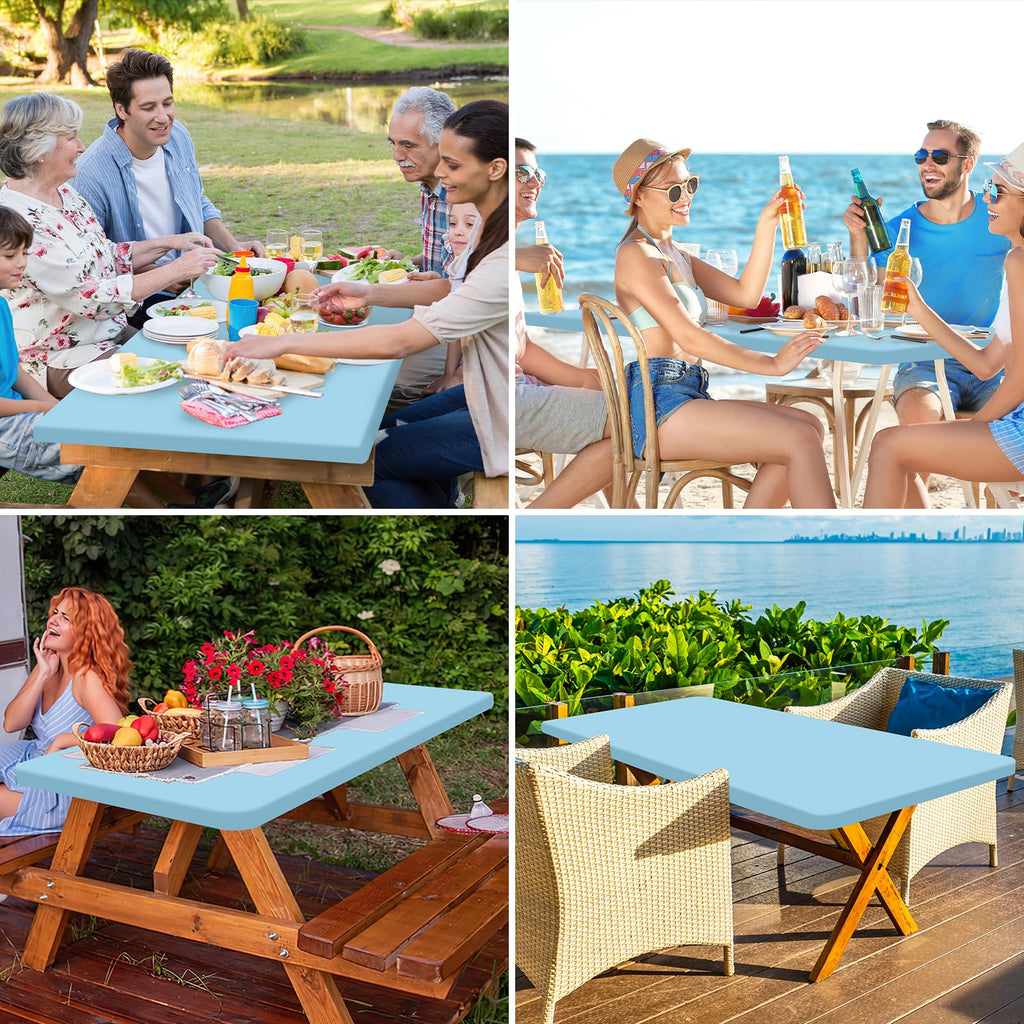 homing Rectangle Table Cloth Cover 4 Foot Elastic Fitted Tablecloth