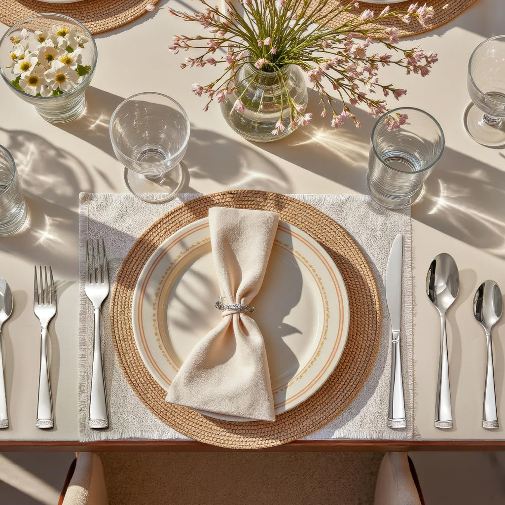 KINGSTONE 20-Piece Flatware Set, 18/10 Stainless Steel Silverware Set for 4