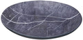 Carlisle FoodService Products Ridge Reusable Plastic Plate Dinner Plate for Home and Restaurant, Melamine, 10.5 Inches, Soapstone, (Pack of 12)