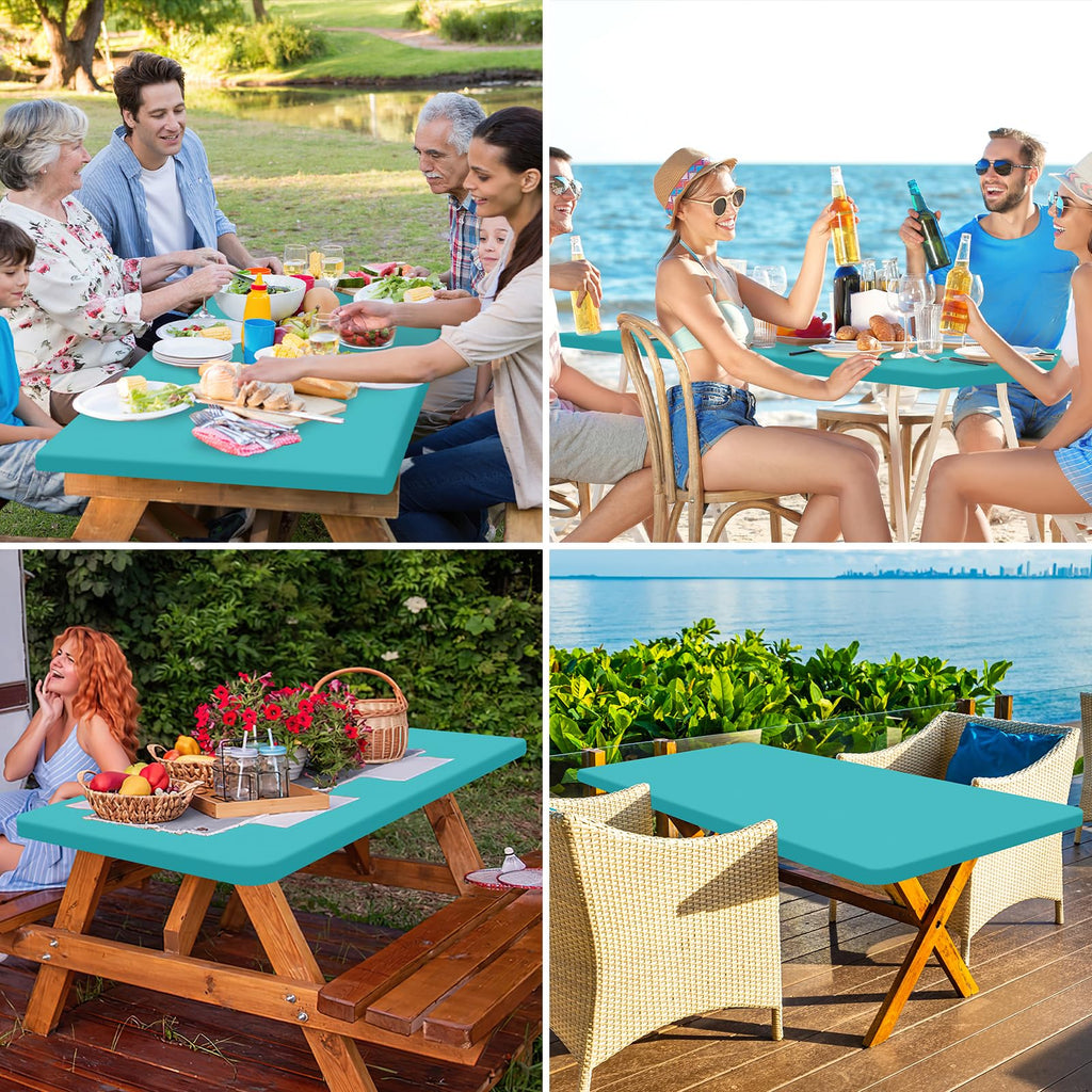 homing Rectangle Table Cloth Cover 6 Foot Elastic Fitted Tablecloth