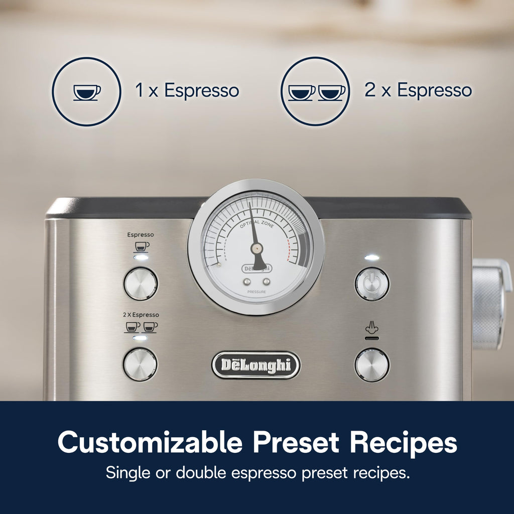 De'Longhi Classic Signature Espresso Machine, Adjustable Milk Frother