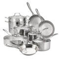 Tramontina Boston Tri-Ply Clad Stainless Steel 14-Pc Pots and Pans Set