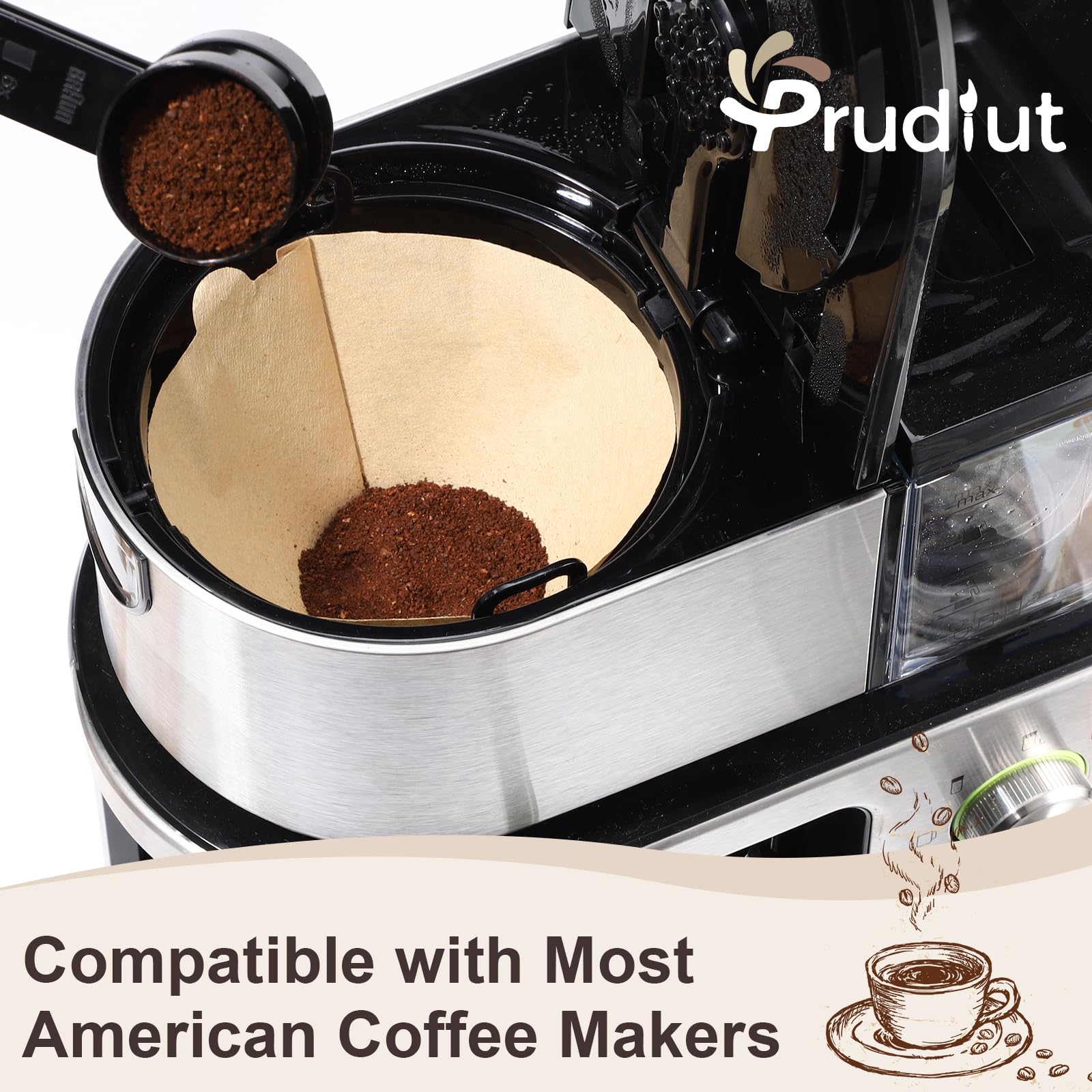 360 Count #4 Cone Coffee Filters 8-12 Cup Compatible with Ninja Maker