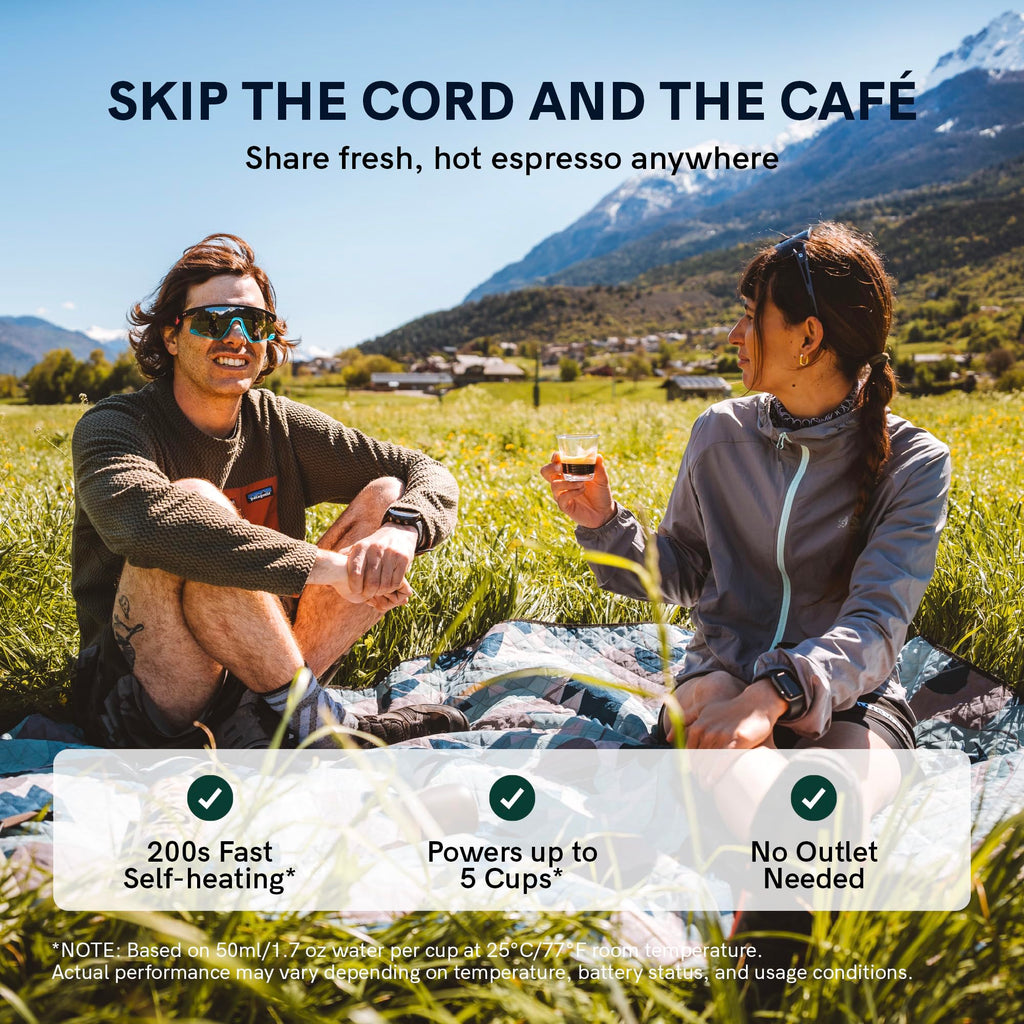 OutIn Nano Portable Electric Espresso Machine, Travel Coffee Maker