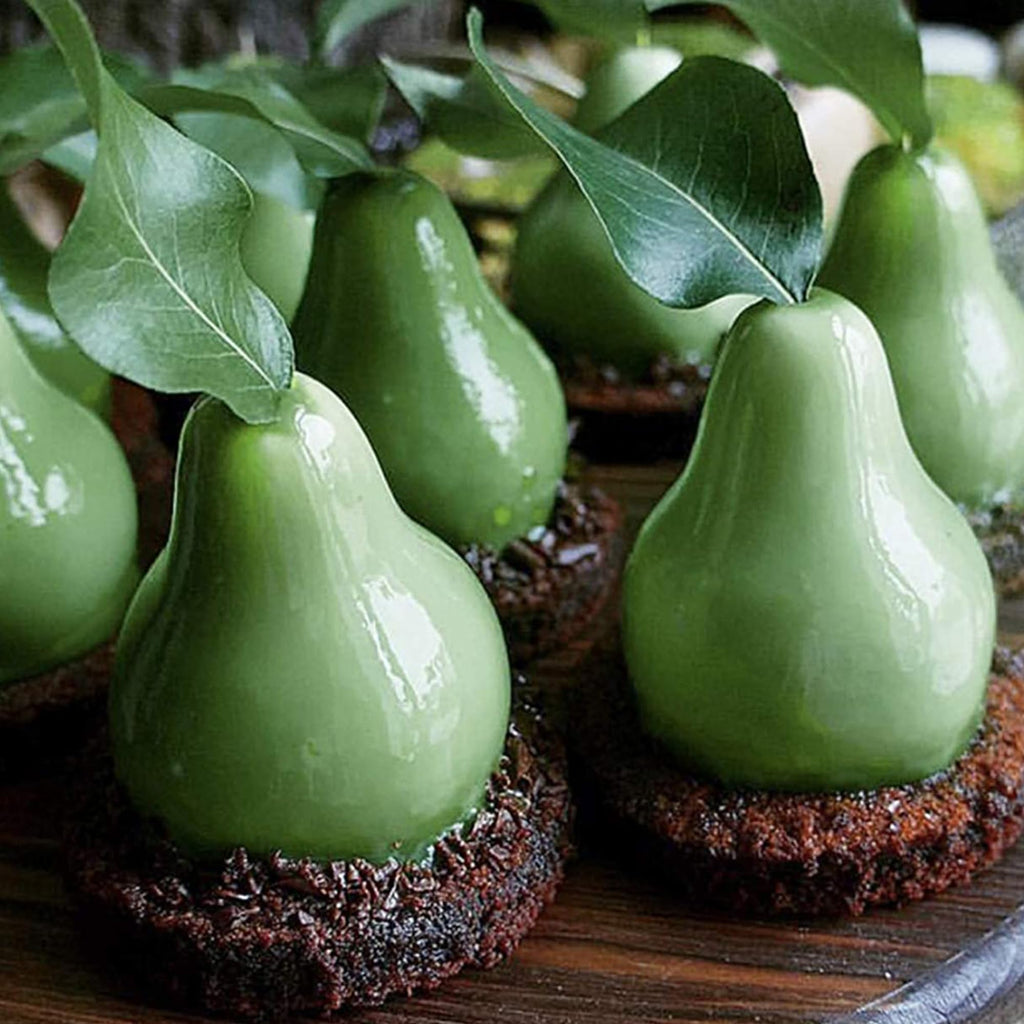 OCPO Kitchen Pear Silicone Mold for Baking Mousse Cake, 8 Cavities