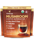 VitaCup Mushroom Coffee Alternative Instant Drink Mix, 90 Servings, 3 Bags