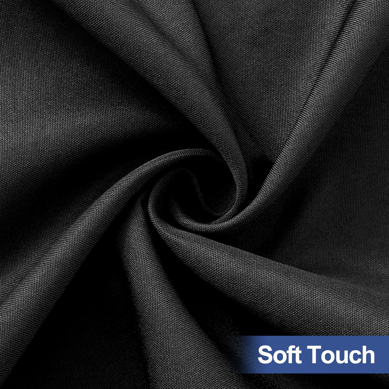 homing Rectangle Table Cloth Cover 4 Foot Black Elastic Fitted Tablecloth