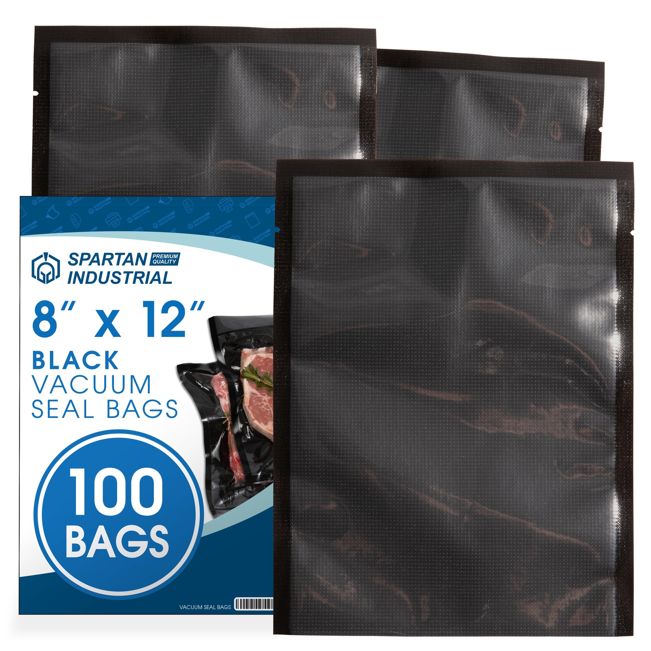 8" X 12" Vacuum Seal Bags - 100 Count BPA-Free Food Storage Bags