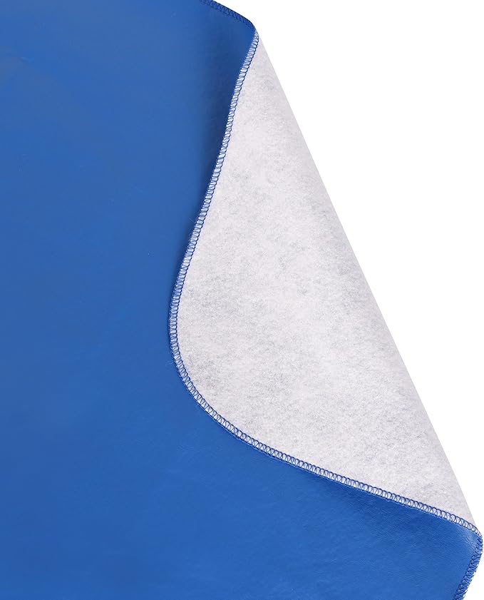 Yourtablecloth Heavy Duty Vinyl Round Fitted Tablecloth (Table Cover) with Flannel Backing Vibrant Colors Elasticized Tablecloth Great for Indoor and Outdoor Dining and Playing Cards 48” White