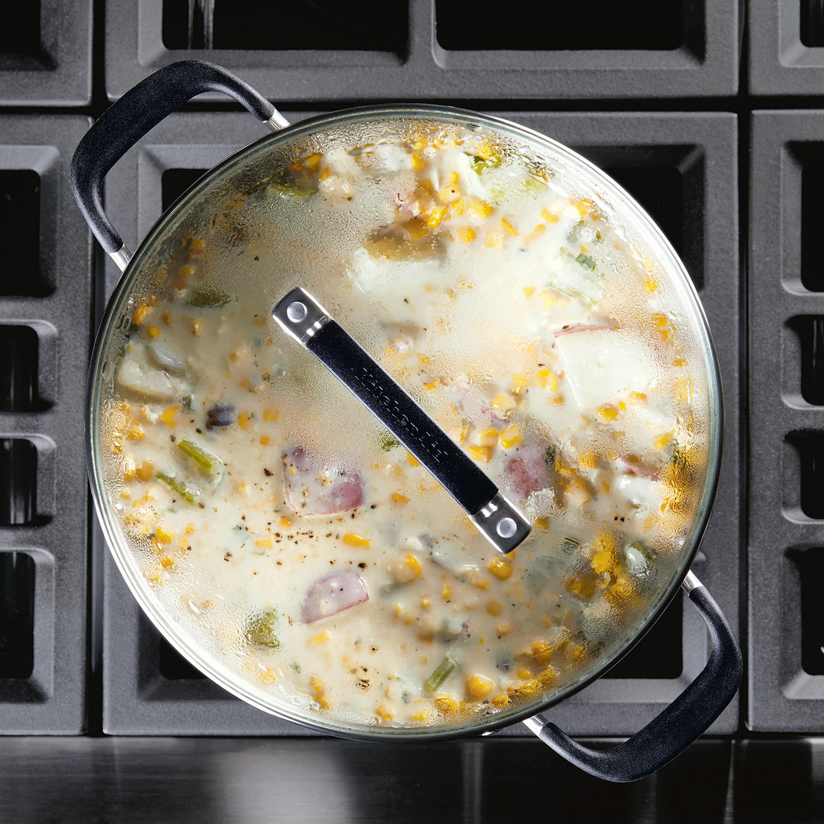 KitchenAid Hard Anodized Nonstick Stock pot with Lid, 8-Quart, Onyx Black