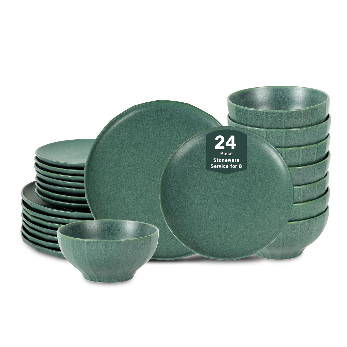 Stone Lain Rio 4-Piece Pasta Bowl Set Stoneware, Black
