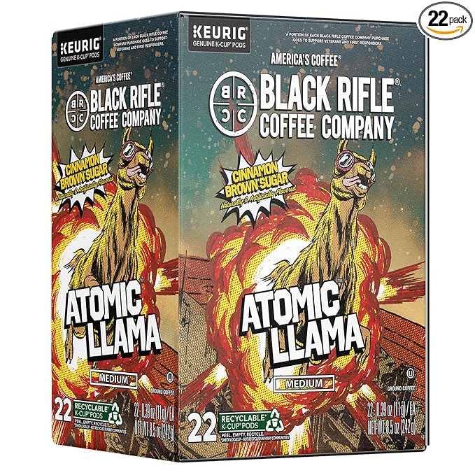 Black Rifle Coffee Company Vanilla Bomb Medium Roast Coffee K-Cups – Single-Serve Coffee Pods