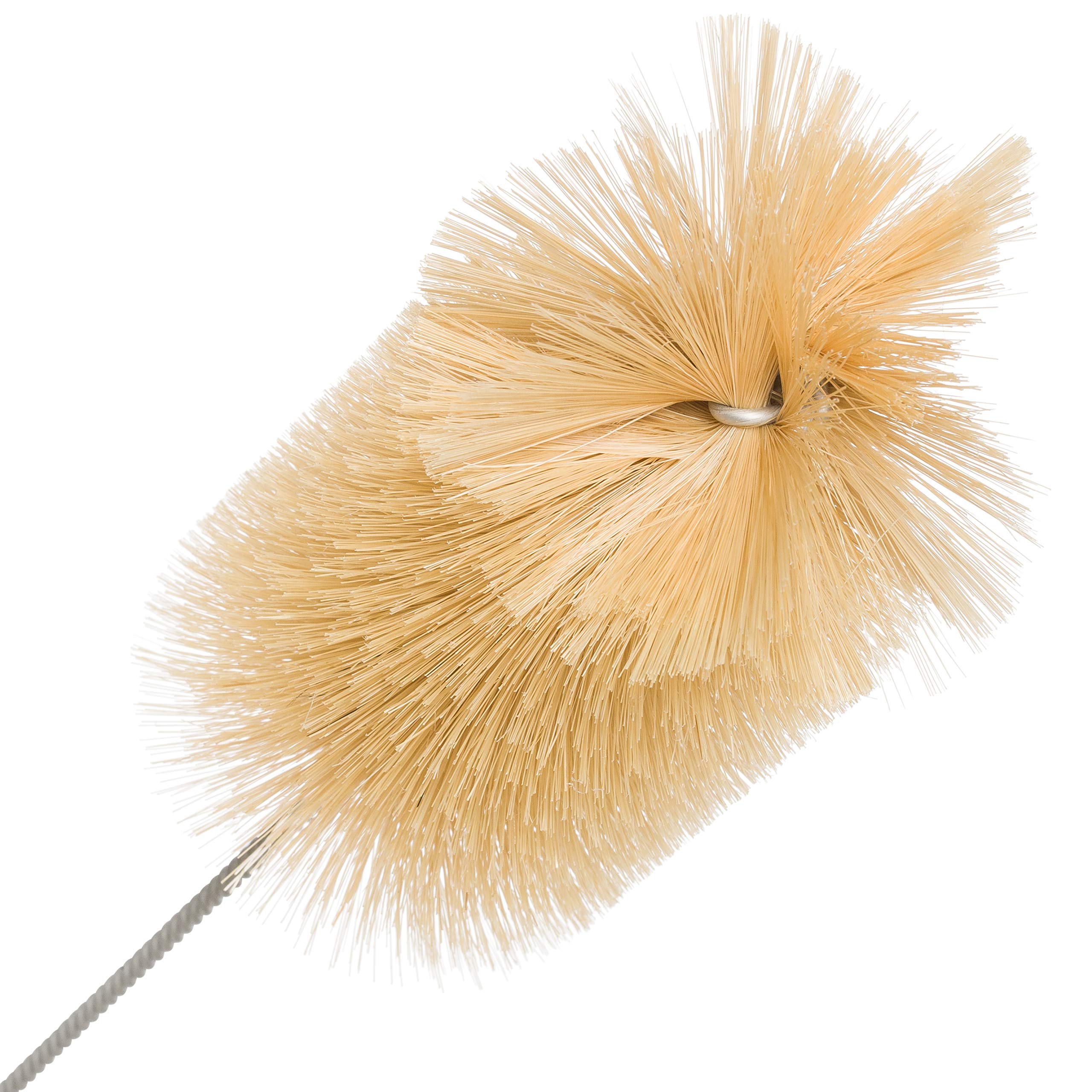 Redecker Natural Pig Bristle Soda Bottle Brush, 15-Inches, Flexible Wire Handle, Made in Germany