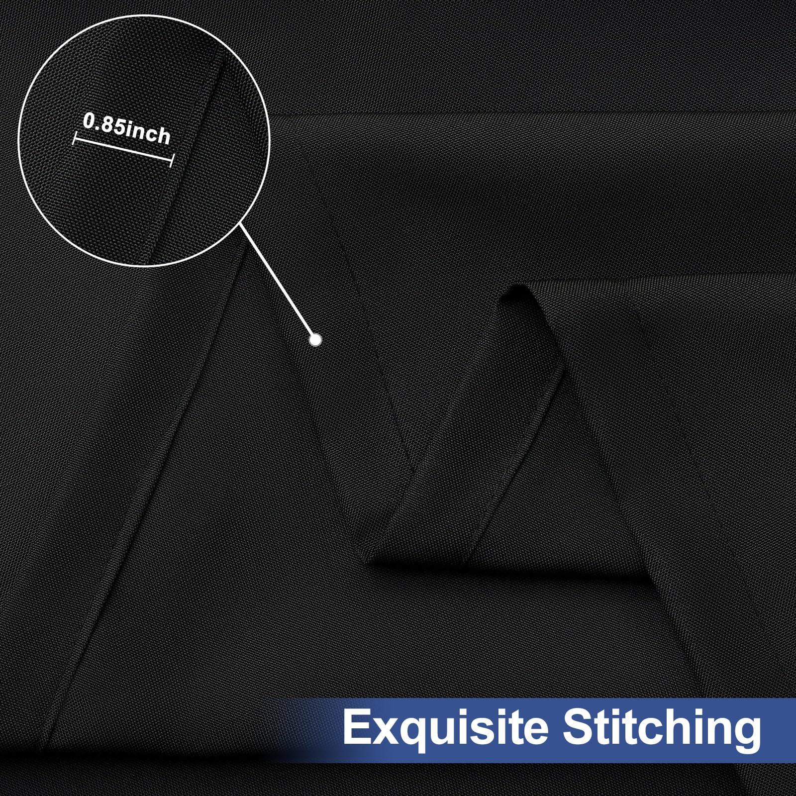 homing Rectangle Table Cloth Cover 6 Foot Black Elastic Fitted Tablecloth