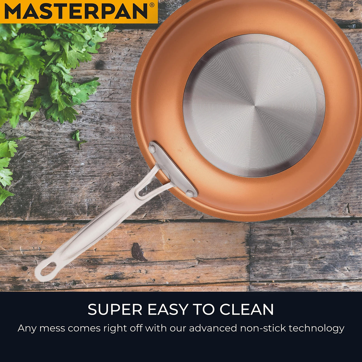 MasterPan Copper tone 10-inch Ceramic Non-stick Fry pan
