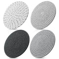 ME.FAN 7 Inch Trivets/Potholders 4 Set Cotton Thread Weave Trivets for Pots and Pans - Large Coasters/Hot Pads to Protect Desktop & Countertop - Mix 1