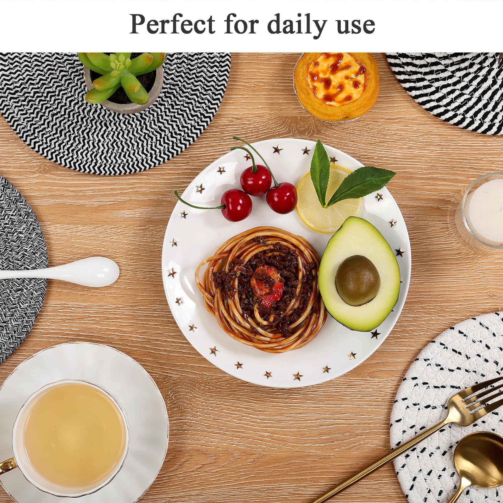 SHACOS 8 Inch Trivets for Hot Dishes 6 Pieces Trivet Set