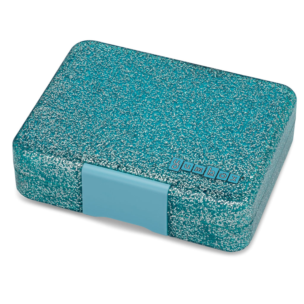 Yumbox Snack Box, 3 Compartments, Leakproof, Glitter Blue