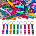 MTOMDY 100Pcs Colored Aluminum Bottle Opener Keychain, Soda Beverage Beer Bottle Opener Keychain, for Kitchen/Wedding/Bar/Party