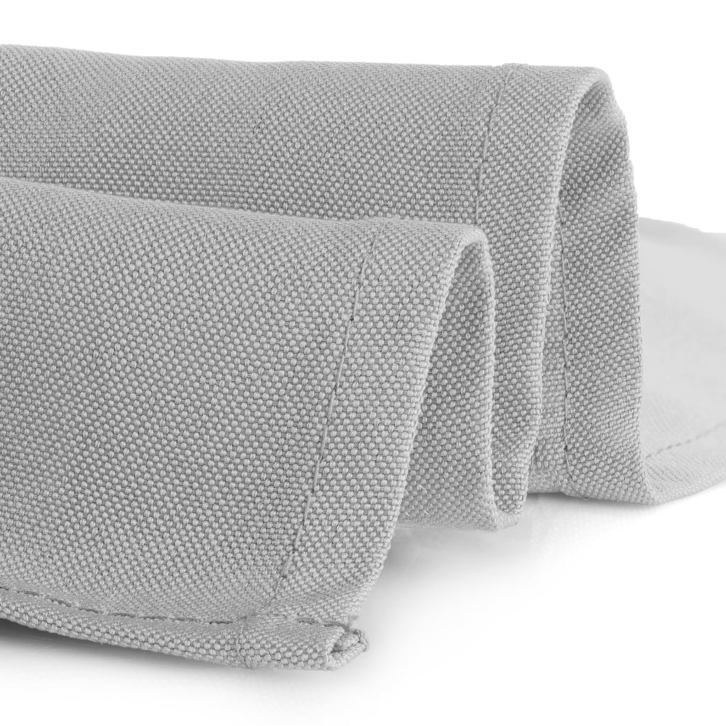 Gee Di Moda Rectangle Tablecloth - 90 x 156 Inch Silver Table Cloth for 8 Foot Tables with Floor-Length Drop - Heavy Duty Washable Fabric for Holiday Party, Dinner, Weddings & Baby Shower