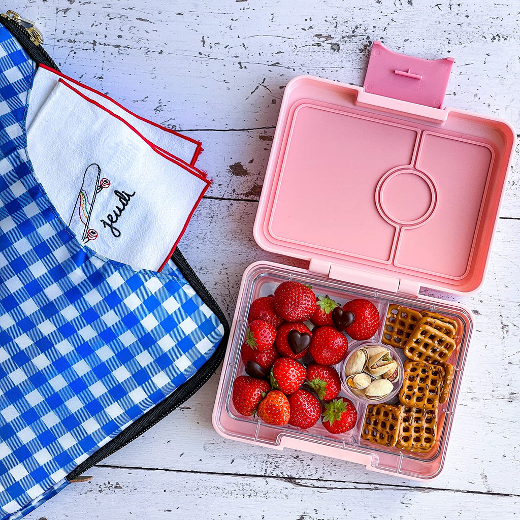 Yumbox Snack Box for Kids (Fifi Pink with Rainbow Tray)